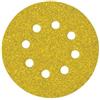 DEWALT disco abrasivo levigatrice 125mm grana 60 - confezione da 25 fogli - 8 fori, DT3112-QZ