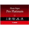 Canon PT-101 Carta Fotografica Pro Platinum Formato A2 (20 fogli)