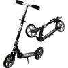 Momi QKids Monopattino a due ruote, in alluminio, urbano, leggero, con ruote da 20 cm, pieghevole, fino a 100 kg, età 6+, grigio
