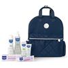 Lab Exp Mustela Zaino Prime Coccole con Prodotti Kit Nascita per Viso, Corpo, Cambio Pannolino, Neonati e Bambini - Fin Dalla Nascita, Idea Regalo Neonato (Colore Blu)