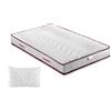ITALYMATERASSI Materasso Una Piazza e Mezza MEMNATURE 120x200 cm in Memory Foam con 1 Cuscino, Alto 20 cm, Antiacaro e Antibatterico, Dispositivo Medico Detraibile, Made in Italy