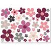 beihaasnatuerlich 40 adesivi floreali, fiori di prilo, adesivi, fiori per cucina, bagno, auto, valigia, laptop, bicicletta, bobbycar, scooter, adesivi impermeabili per esterni