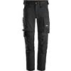 Snickers Workwear, Pantaloni elasticizzati da lavoro, Unisex-Adulto, Nero (Black/Black), 44