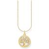 THOMAS SABO Collana in argento placcato oro KE2220-427-39, misura unica, Argento sterling, Nessuna pietra preziosa