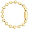 Breil, Collezione Magnetica System, Bracciale Donna Small La Bulle Dorée in Acciaio Lucido Effetto Specchio, Pratica Chiusura con Magnete, Idea Regalo Donna