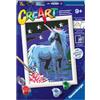 Ravensburger CreArt: Magico unicorno - Dipingere con i Numeri per Bambini 9+ Anni, Kit Pittura con Tavole, Cornice, Pennello e Colori Inclusi, 14 x 19 cm, Idee Regalo