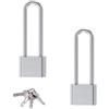 JINGHANGER 2 pezzi Lucchetto per rimorchio e 4 Chiavi Antifurto Rimorchio Lucchetto per Traino Serratura Lunga Altezza interna 12cm Serratura in metallo per Autocarri, Rimorchi, Camper
