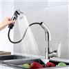 JABNOW Rubinetto Lavello Cucina Miscelatore Cucina con Doccetta Estraibile 2 Modalità Acqua Regolabili rubinetto lavello in altezza Flessibile Rubinetto cucina Girevole a 360 °