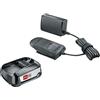 Bosch Home and Garden 1600A01T9S Starter Set Costituito da Batteria e Caricabatteria, 18 V