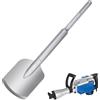 awagas agawas - Scalpello per asfalto, 110 x 470 mm, SDS Max, in acciaio 40CR, attacco 20 mm, con manico lungo, scalpello piatto, con contenitore per trapano da roccia da 65 A, demolizione e martello,