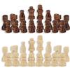 HERCHR 32 Pezzi degli Scacchi in Legno, Set di Pezzi di Scacchi di Ricambio Internazionali Senza Bordo per il Gioco Interattivo Puzzle Cognitivo per Adulti