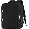 WOUIYO Zaino Easyjet 45x36x20, Bagaglio a Mano per Easyjet 30L Borsa da Cabina per Uomo e Donna, Zaino da Viaggio Aereo con Impermeabile Antifurto per Laptop da 15.6 Pollici