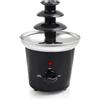 Wintem Fontana Elettrica di Cioccolato con Cascata a 3 Livelli 35W Nero - Ideale per Cene o Feste Speciali - Dotata di LED Luminso e Base Antiscivolo per Una Stabilità Ottimale - Elegante e Compatta
