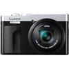 Panasonic LUMIX DC-TZ99E-S Fotocamera Compatta da Viaggio con Zoom, Obiettivo LEICA DC, Zoom 30x, 20,3MP, Video 4K 30p, Monitor Inclinabile, Wi-Fi, Bluetooth, Argento