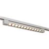 TOT ELECTRIC Faretto faro proiettore led per Binario Monofase Orientabile bianco nero pista e connettori (BIANCO, Faro 26W - Luce Naturale)