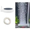 Doukesh Pietra ad Aria per Acquario,Diffusore di Ossigeno per Acquario con Tubo Dell'aria,Air Stone per Acquario,Ossigeno Disciolto Pietra Porosa,Diffusore Acquario Pietra Porosa,Acquario Diffusore di CO2 Kit