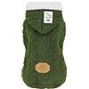 Izefia Cane Maglione Cane Vestiti Felpa con Cappuccio Maglione di Lana con Cappuccio Inverno Caldo Dolcevita Maglione Cappotto in Pile per Piccolo Cane Medio
