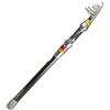IGTOPS Canna da pesca telescopica, canne da pesca al carbonio, ultraleggera e ultra rigida per lanci larghi, non facile da rompere, facile da trasportare, adatta per viaggi e campeggio (8FT/2,4 m)