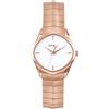 Breil Orologio TW1904 DONNA SINUOUS WATCHES quadrante MONO-COLORE BIANCO movimento SOLO TEMPO - 3 LANCETTE QUARZO e BRACCIALE ACCIAIO COLORATO ROSA