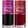 TITIMORE 2 pezzi Lip Tint Stain Set Water Lip Gloss Liquido Rossetto Idratante Mini Liquid Glaze Waterproof, a lunga durata, non appiccicoso (uva e pompelmo)