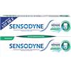 Sensodyne Dentifricio Ripara e Protegge, Per i denti sensibili, Fornisce una protezione a lunga durata, menta fresca, confezione da 2 x 75 ml