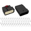 ECSiNG 1 Set Di Connettori Per Cavi A 20 Pin Connettori Per Lampade Per Auto Modello MX150 Connettori Maschio Femmina A 20 Pin Con Terminali Compatibile Con Molex