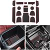 CDEFG Compatibile con BMW X3 G01 X4 G02 iX3 2019-2023 2024, Tappetino Antiscivolo Antipolvere Antigraffio Tappetini in Gomma Portabicchieri Auto X3 X4 iX3 2024 Accessori (Rosso)
