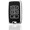 OFF WE GO Custodia Chiave Cover Chiave Guscio Chiavi per Land Rover Range Sport Evoque Velar Freelander Discovery Defender Jaguar Macchina Copri Chiavi Telecomando Auto Portachiavi, Argento Nero