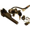 one by camamoto kit serrature completo blocchetto chiavi avviamento (cod 77208233 e sotto sella compatibile con aprilia Rally/sr Stealth 50 / sr www 50cc | rif. orig. 8201845)