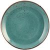 H&H 6 piatti in stoneware reactive azzurro piano 27