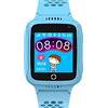 Celly Kidswatch - Orologio per telefono impermeabile per bambini - 4G, chiamate, messaggi, modalità scuola, funzione SOSS, GPS, fotocamera e contapassi - 2 anni di garanzia (BLAU), Blu, Normal,