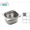 Bacinelle Gastronorm GN 1 6 in acciaio inox, dim.mm.176x162