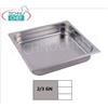 Bacinelle Gastronorm 2 3 in acciaio inox, dim.mm 353 x 325 x 65 h