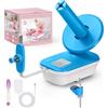 DoubleCare Avvolgitore Elettrico per Lana per Uncinetto ad Alta Velocità, Tre Marce Regolabili, Capacità 4-10oz, Avvolgitore Automatico per Gomitoli di Filato di Grande Capacità, Filatore per Filati,Blu