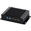 HUNSN Industrial Embedded PC, Fanless Mini Computer, IPC, I5 4200Y 4210Y 4202Y 4302Y, Windows 11 / Linux Ubuntu, IM08, VGA, HDMI, 2 x LAN, 2 x COM, 4 x USB3.0, 8G RAM, 256G SSD, 1TB HDD