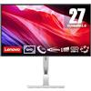 Lenovo L27h-4A | Monitor QHD da 27 | 2560 x 1440 | 100 Hz | 350 nits | Tempo di risposta di 1 ms | USB-C | USB-A | HDMI | DisplayPort | Pannello IPS | Altoparlante integrato | Grigio