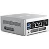 MINISFORUM Mini PC NAB6 Lite, processore Core i5-12600H da 12 core/16 thread fino a 4,5 GHz, scheda grafica Iris XE, SSD DDR4 da 16 GB/1 TB PCIe4.0, 2xHDMI/2xUSB-C/2xRJ45 2.5 LAN