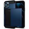 Spigen Cover Slim Armor CS Compatibile con iPhone 12 Compatibile con iPhone 12 Pro - Navy Blue
