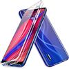 LXHGrowH Cover per Xiaomi Mi Note 10 / Note 10 Pro, Custodia 2in1 Dual Layer Ibrida [360°] Full Body Antiurto Protettiva [Silicone TPU Fronte] e [Rigida Plastica Back] caso, [Transparente]
