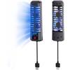 DUEQID Ventola PS5 Slim, ventola silenziosa regolabile, raffreddamento PS5 Slim con luce RGB e porta USB, ventola efficiente per PS5 Slim Disc ed edizione digitale