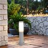Paletto da Giardino 40cm acciaio inox GRIGIO IK06 IP54 base E27