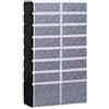 HOMCOM Armadio Scarpiera Salvaspazio, Scarpiera da Ingresso in Plastica, Armadio Modulare per Salotto e Ingressi, Scaffale Portascarpe, Multiuso 95x37x160cm, Bianco e Nero