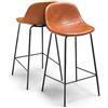 FRANKYSTAR BRISTOL - Coppia di sgabelli di design in leatherette cuoio