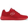 Lotto, Scarpe da Ginnastica Unisex-Adulto, Rosso Bianco, 38 EU