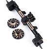 ZHRCFUN RC Anteriore Posteriore Asse CNC Metal Asse Set con per Tutti Axial SCX24 1/24th RC Crawler Upgrade Parti (Posteriore)
