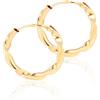 Monde Petit Orecchini a cerchio da donna - oro giallo 18K (750)