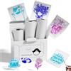 Memoking T02/M02L/Q02E/M02/M02X Carta adesiva colorata trasparente adesiva | T02 Mini stampante Sticker Paper Refill, 50 mm x 3,5 m, Conserva per 20 anni, per diari, fotos, appunti, Memo, 3 rotoli