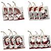 OXYN Set Bigliettini Biglietti Babbo Natale Varie Forme Fantasie Idea di Auguri Decorazione Laccio Brillantini Colorati Etichetta Tag Natalizi Attaccare per Regali Buste Pacco (12pz StyleA)