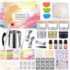 Vorlestour kit candele fai da te cera di soia, 162 kit per fare candele includere vasetti, colori, stampi silicone, stoppini, fragranze, cera di soia per candele, cera per candele fai da te per Principianti