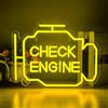 Horseneon Insegna al neon del motore di controllo Insegne a LED per garage Insegne luminose per officina di riparazione auto Insegna al neon gialla per officina di riparazione garage a parete